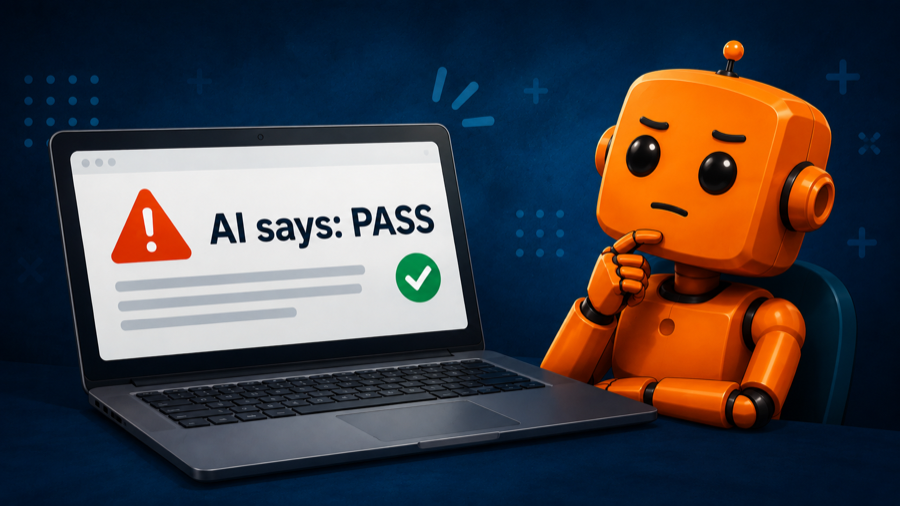 Illustration for: Devs thinking they can replace QA with AI